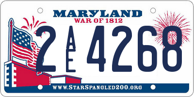 MD license plate 2AE4268