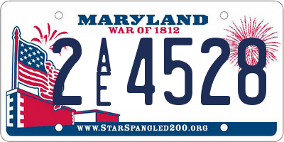 MD license plate 2AE4528