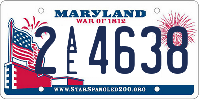 MD license plate 2AE4638