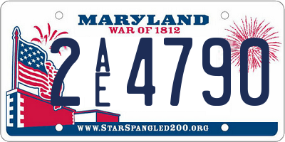 MD license plate 2AE4790
