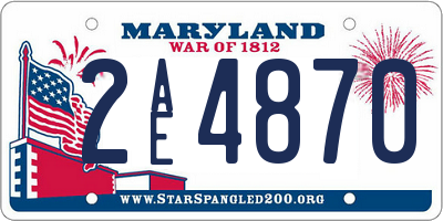 MD license plate 2AE4870