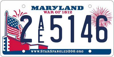 MD license plate 2AE5146