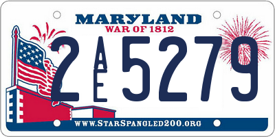 MD license plate 2AE5279