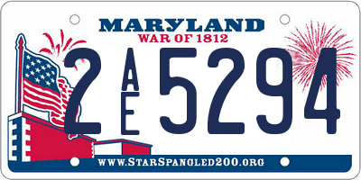 MD license plate 2AE5294