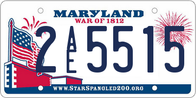 MD license plate 2AE5515