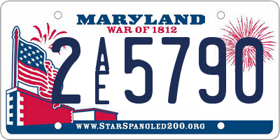 MD license plate 2AE5790