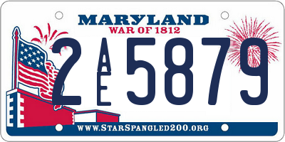 MD license plate 2AE5879