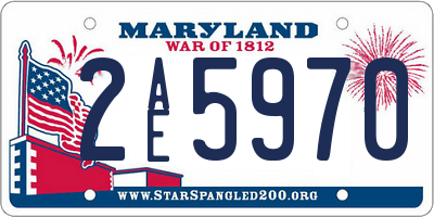 MD license plate 2AE5970