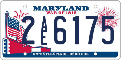 MD license plate 2AE6175
