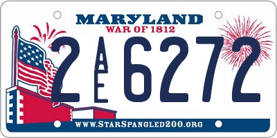MD license plate 2AE6272