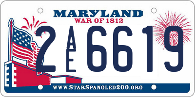 MD license plate 2AE6619