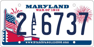 MD license plate 2AE6737