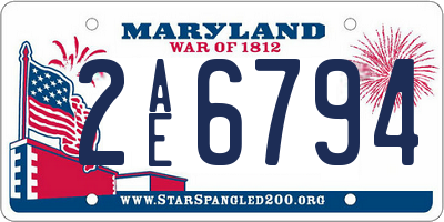 MD license plate 2AE6794