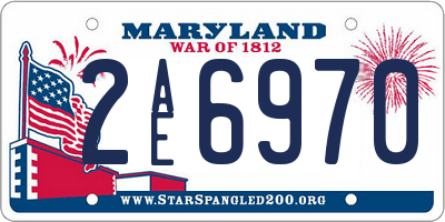 MD license plate 2AE6970