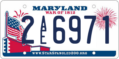 MD license plate 2AE6971