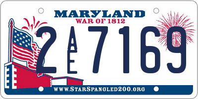 MD license plate 2AE7169