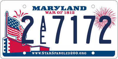 MD license plate 2AE7172