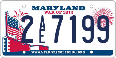 MD license plate 2AE7199