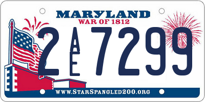 MD license plate 2AE7299