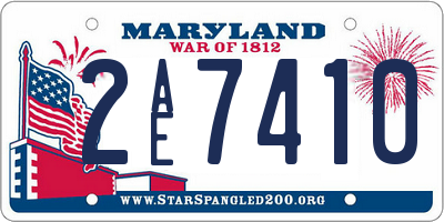 MD license plate 2AE7410