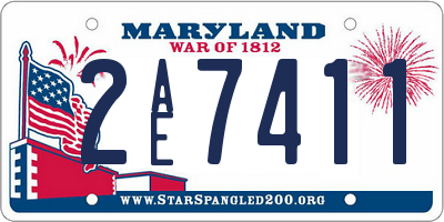MD license plate 2AE7411