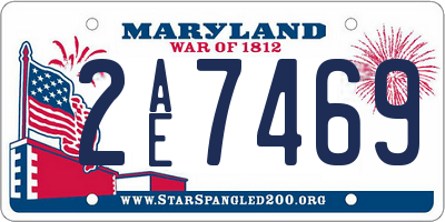 MD license plate 2AE7469