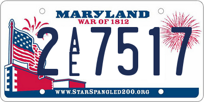 MD license plate 2AE7517