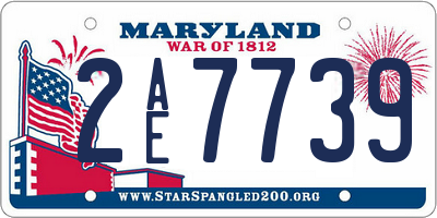MD license plate 2AE7739