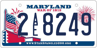 MD license plate 2AE8249