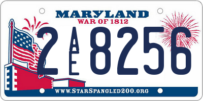 MD license plate 2AE8256