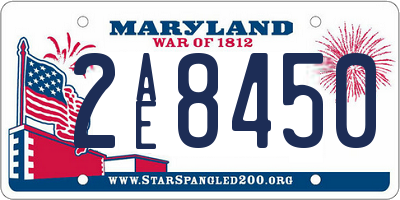 MD license plate 2AE8450