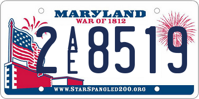 MD license plate 2AE8519