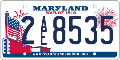 MD license plate 2AE8535