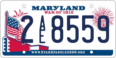 MD license plate 2AE8559