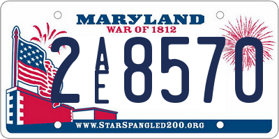 MD license plate 2AE8570