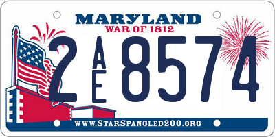 MD license plate 2AE8574