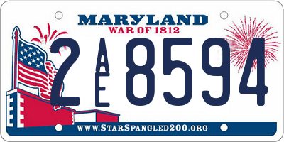 MD license plate 2AE8594