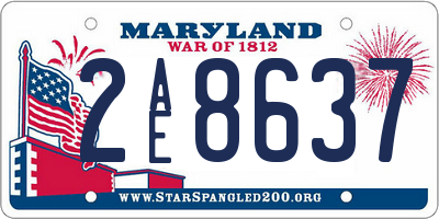 MD license plate 2AE8637