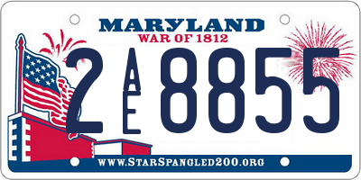 MD license plate 2AE8855