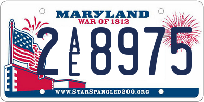 MD license plate 2AE8975