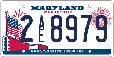 MD license plate 2AE8979