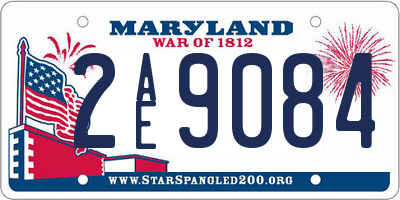 MD license plate 2AE9084