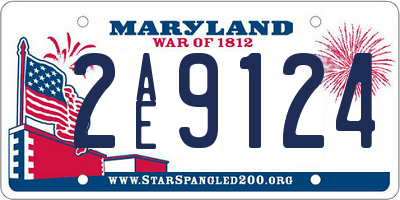 MD license plate 2AE9124