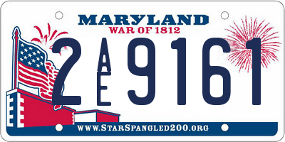 MD license plate 2AE9161