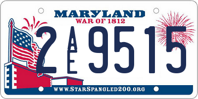 MD license plate 2AE9515