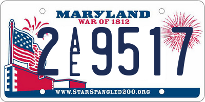 MD license plate 2AE9517