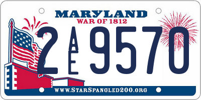 MD license plate 2AE9570