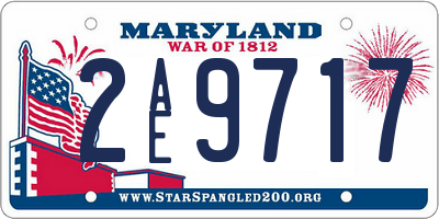 MD license plate 2AE9717