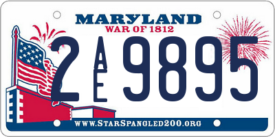 MD license plate 2AE9895