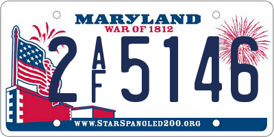 MD license plate 2AF5146